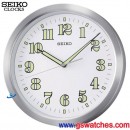 已完售,SEIKO QXA495S(公司貨,保固1年):::SEIKO 鋁製外殼掛鐘[夜光](滑動式秒針),直徑30cm