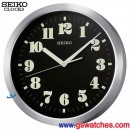 已完售,SEIKO QXA495A(公司貨,保固1年):::SEIKO 鋁製外殼掛鐘[夜光],滑動式秒針,直徑30cm,刷卡不加價,QXA-495A