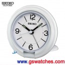 已完售,SEIKO QHT012W(公司貨,保固1年):::SEIKO旅行用指針型鬧鐘,嗶嗶聲,貪睡功能,燈光,刷卡不加價,QHT-012W
