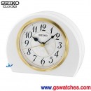 SEIKO QXE054W(公司貨,保固1年):::SEIKO 木質指針式座鐘,桌上型時鐘,嗶嗶鬧鈴,免運費,刷卡不加價,QXE-054W