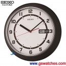 已完售,SEIKO QXF102J(公司貨,保固1年):::SEIKO 時尚掛鐘,星期日期顯示,直徑32.7cm,刷卡不加價,QXF-102J