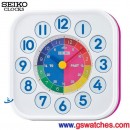 已完售,SEIKO QHA004P(公司貨,保固1年):::SEIKO 創意七彩兒童學習時計掛鐘,Time Teacher,高25.5cm,寬25.5cm,刷卡不加價,QHA-004P