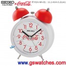 SEIKO QHK905W(公司貨,保固1年):::SEIKO X Coca-Cola,可口可樂聯名款,指針型鈴聲,滑動式秒針,鈴聲,貪睡,燈光,刷卡,QHK-905W