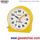 SEIKO QHE907Y(公司貨,保固1年):::SEIKO指針型鬧鐘,滑動式秒針,嗶嗶聲,夜光,刷卡不加價,QHE-907Y