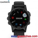 已完售,GARMIN fenix 5s Plus,時尚黑錶圈搭黑色矽膠錶帶(公司貨,保固1年):::多功能運動GPS手錶,搭載地圖,訓練指標,音樂