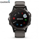 已完售,GARMIN fenix 5 Plus,ADLC石墨灰鈦錶圈搭鈦錶帶(公司貨,保固1年):::多功能運動GPS手錶,搭載地圖,訓練指標,音樂