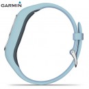 已完售,GARMIN vivosmart-4-blue晴空藍搭金屬灰錶圈(小中) (公司貨,保固1年):::智慧健康心率手環,震動提示vívosmart4
