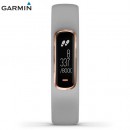 已完售,GARMIN vivosmart-4-grey典雅灰搭玫瑰金錶圈(小中) (公司貨,保固1年):::智慧健康心率手環,震動提示,vívosmart4