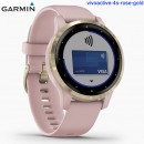 已完售,GARMIN vivoactive-4s-rose-gold乾燥玫瑰(公司貨,保固1年):::GPS智慧腕錶,多種運動模式,音樂儲存與播放,行動支付,vivoactive4s