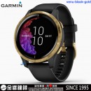 已完售,GARMIN venu-black-gold金沙黑(公司貨,保固1年):::GPS智慧腕錶,腕式心率,音樂儲存與播放,行動支付,Venu