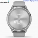 【金響鐘錶】預購,GARMIN vivomove-3-grey-silver柏林迷霧銀(公司貨,保固1年):::指針智慧腕錶,多種運動模式,全天候健康監測,vivomove3