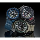 【金響鐘錶】預購,CASIO PRT-B70-5DR(公司貨,保固1年):::藍牙,PRO TREK,專業登山錶,指針數字雙顯,溫度,高度,氣壓,方位,釣魚時間,PRTB70