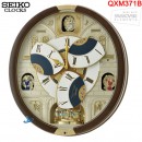 【金響鐘錶】現貨,SEIKO QXM371B(公司貨,保固1年):::SEIKO 18組Hi-Fi音樂/西敏寺鐘聲,塑膠外殼,QXM-371B