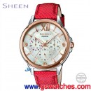 客訂商品,CASIO SHE-3056GL-7AUDR(公司貨,保固1年):::Sheen,時尚女錶,星期,日期,24小時指針,刷卡或3期零利率,SHE3056GL