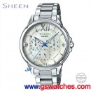 客訂商品,CASIO SHE-3056D-7AUDR(公司貨,保固1年):::Sheen,時尚女錶,星期,日期,24小時指針,刷卡或3期零利率,SHE3056D