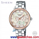 客訂商品,CASIO SHE-3055SG-7AUDR(公司貨,保固1年):::Sheen,時尚女錶,星期,日期,24小時指針,刷卡或3期零利率,SHE3055SG